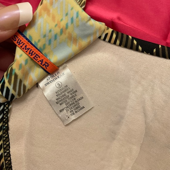 Apollo Swimwear Plaid Bikini Top - Picture 7 of 7